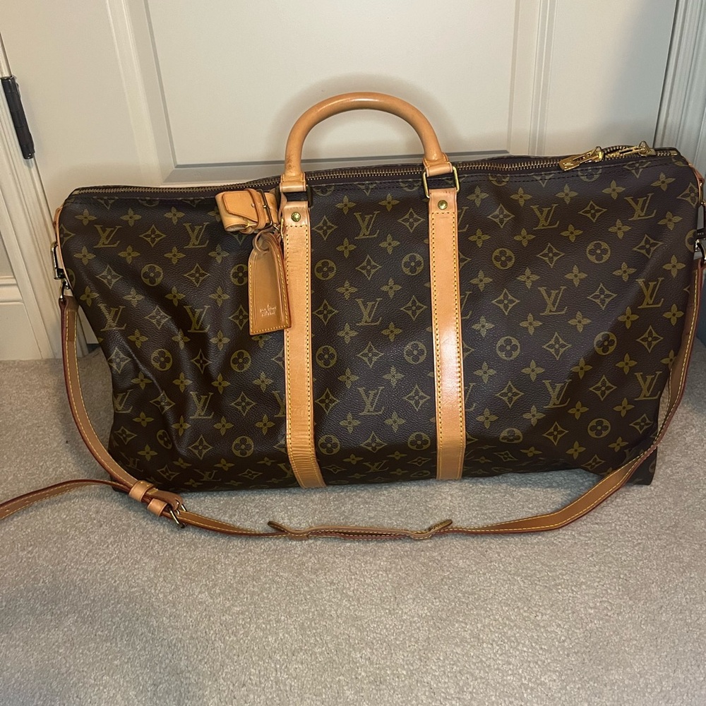 🤍🩵LV 55 KEEPALL 🤍🩵 CLEAN - Picture 4 of 11